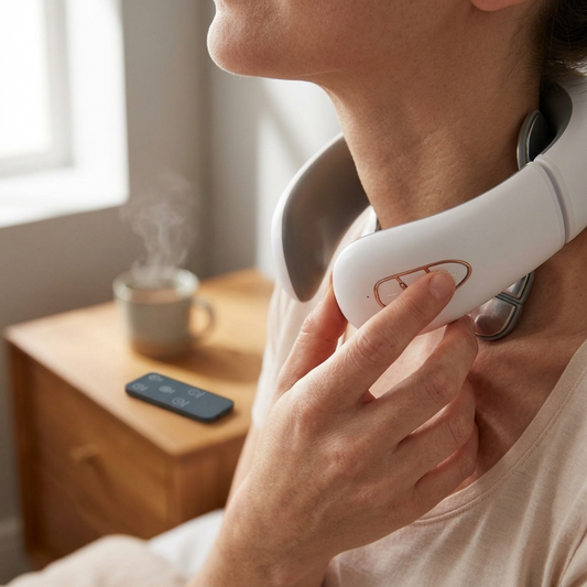 PulseRelief Pro – 8-Head EMS Neck & Shoulder Massager with Heat